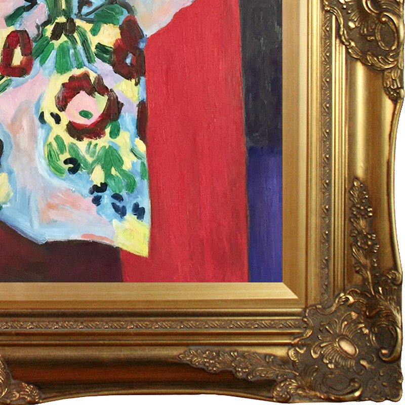 «Still Life with Oranges» par Henri Matisse, peinture sur toile encadrée, Or victorien
