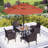 4 - Person Patio Dining Set with Square Table , Cushions Included