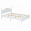 Ensemble de chambre à coucher 3 pièces, lit plateforme en bois et deux tables de chevet