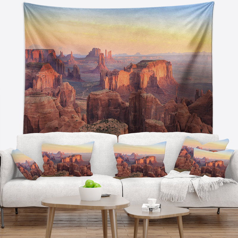 Tapisserie panorama mesa hunts landscape, H 68 po x l 80 po
