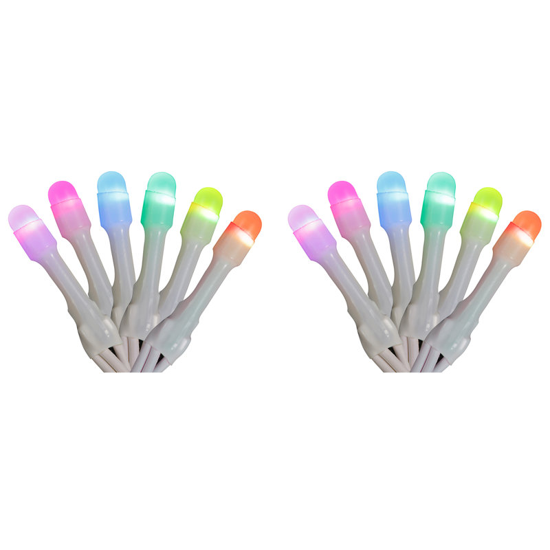 Indoor / Outdoor 50 - Bulb 84 in. Plug-in LED Wide Angle LED String Light