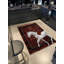 Tapis décoratif bourgogne à motif traditionnel-1732122639