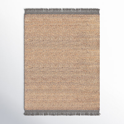 Blume Handmade Hand Woven Tan/Charcoal/Gray Area Rug