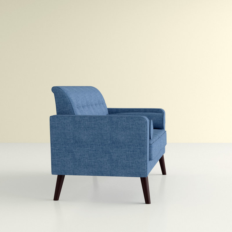 Benayah 56.3'' Upholstered Loveseat, Ocean Blue