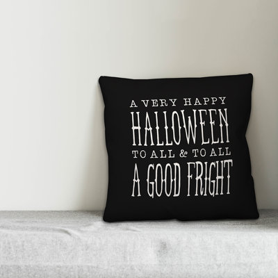  a Very Happy Halloween Throw Pillow Cover