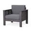 (Ensemble de 2) Fauteuils club d'extérieur en bois d'acacia avec coussins-32568696-32568697