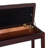 Duet-Ready Keyboard Bench In Brown With Faux Leather Cushion And Wooden Base Duet- Piano Stool Stable Structure