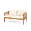 Ensemble de meubles de patio 4 pièces en bois d'acacia