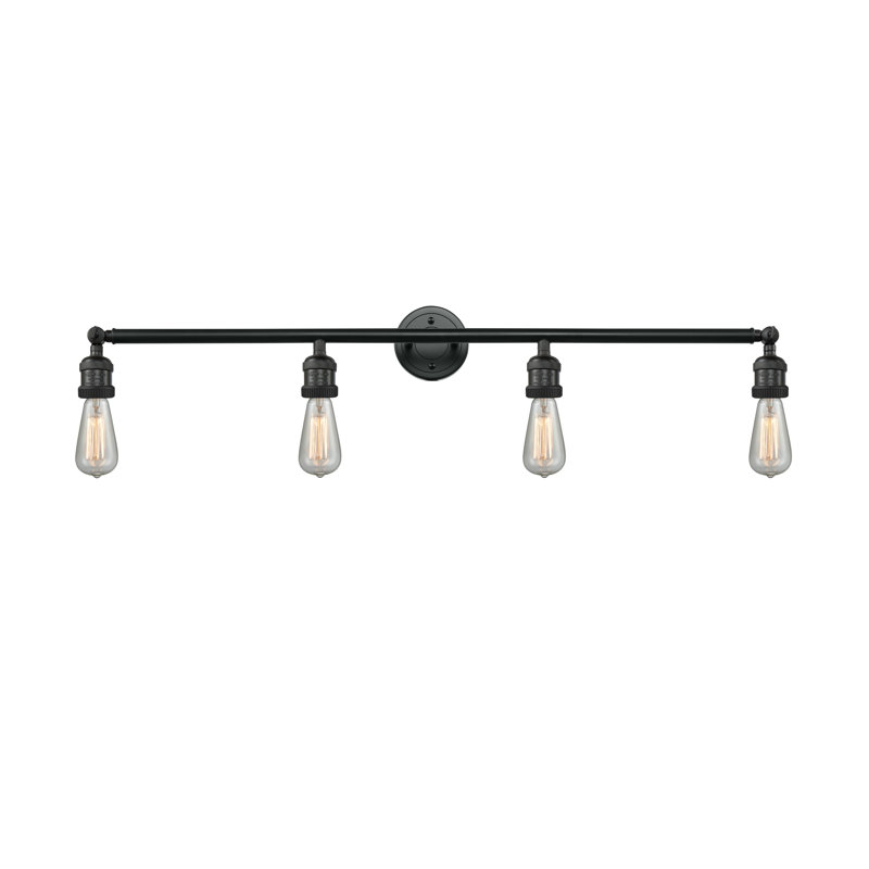 Hessle 4 - Light Dimmable Vanity Light, Matte Black, No Bulb Included