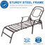 Chaise longue inclinable avec coussins Grigorijus