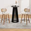 Ensemble de table de bar 3 pièces avec tabourets en polyuréthane-112246758-117223684