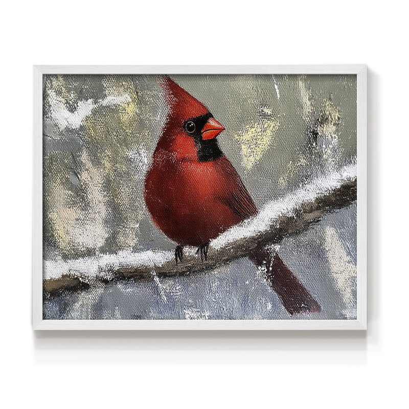 Chirstmas Art-XIII -Framed Print - Restickable, H 16 po x l 20 po, Blanc