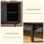 Buffet rétro en bois massif noir