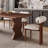 Retro Simple Design Rectangular Dining Table Set-109975237