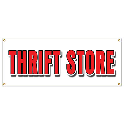 Enseigne de bannière Thrift Store