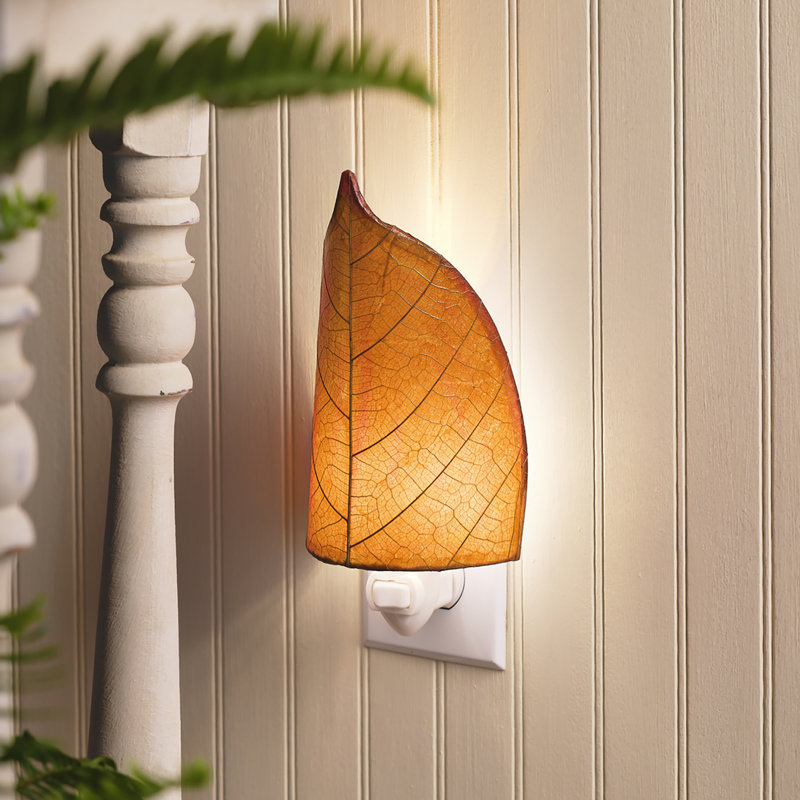 Leaf Night Light, Burgundy