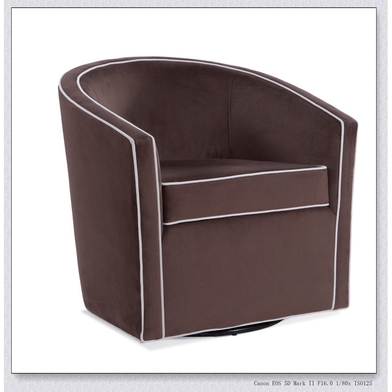 Chaise d'appoint en velours crème, Polyester brun