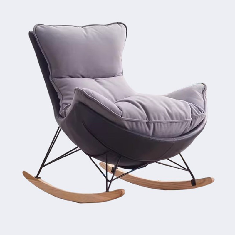 Chaise berçante de luxe Nordic Leisure, Gris
