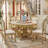 Vintage Luxury Round Marble Dining Table-107944153
