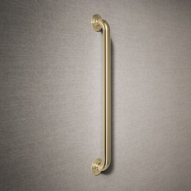 Traditional Grab Bar, Vibrant French Gold, 24"W