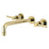 Kingston Brass Concord Two-Handle 3-Hole Wall Mount Roman Tub Faucet