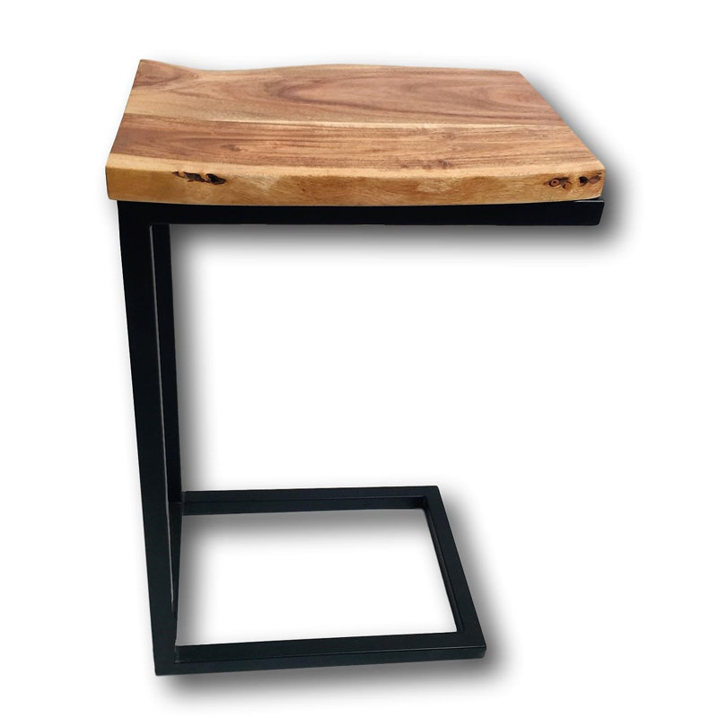 Solid Wood Top End Table