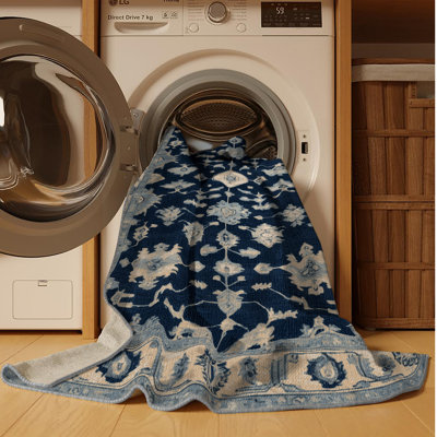 Tapis gris lavable à la machine