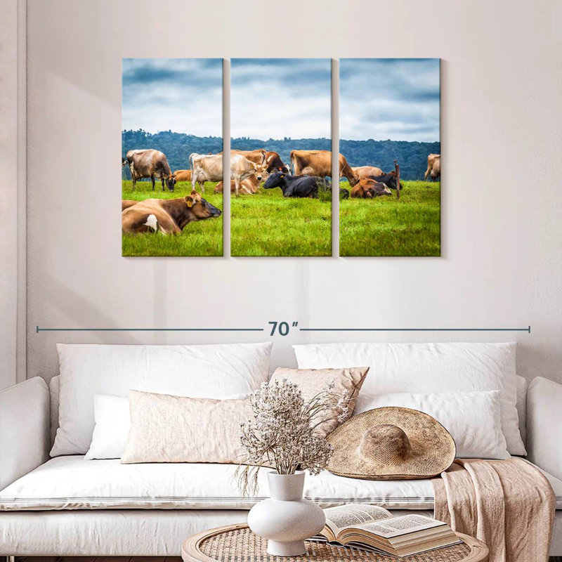 Brampt Cow Gathering, 28" H x 45" W