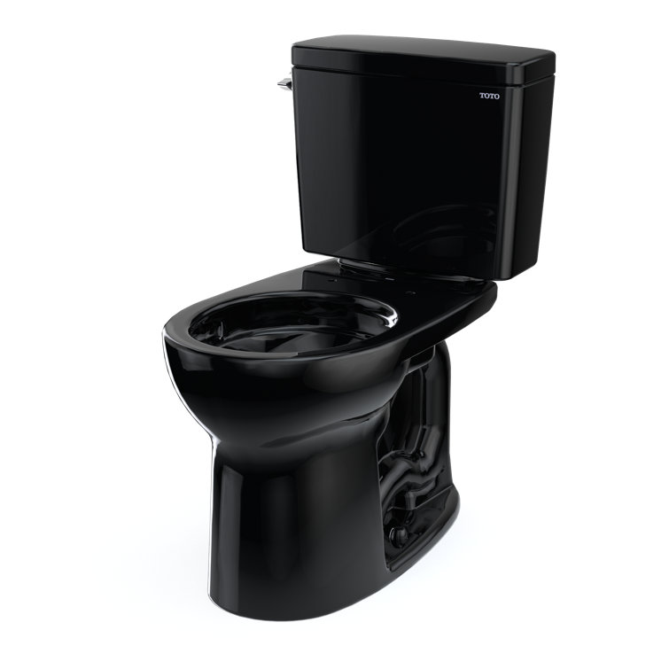 Drake® 1.28 GPF Water Efficient Round Two-Piece Toilet with Tornado Flush (Seat Not Included)