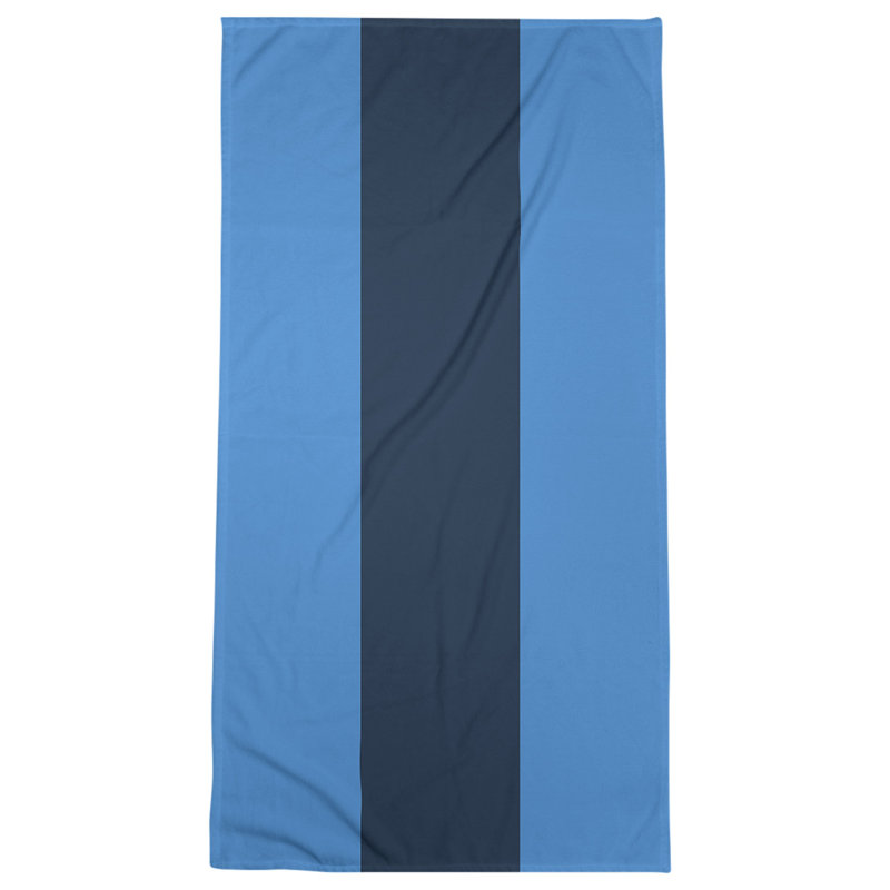 Microfiber Bath Towel, Tennessee Red Football Sky Blue/Navy