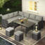Hinesville 7 Piece Rattan Lounge Dining with Cushions-579922089