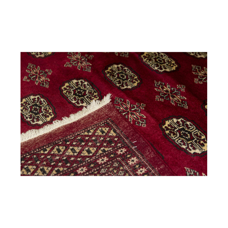 Mori Wool Oriental Area Rug in Red
