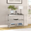 Alexis 135.3cm Glass Top Console Table-93746033-93688989