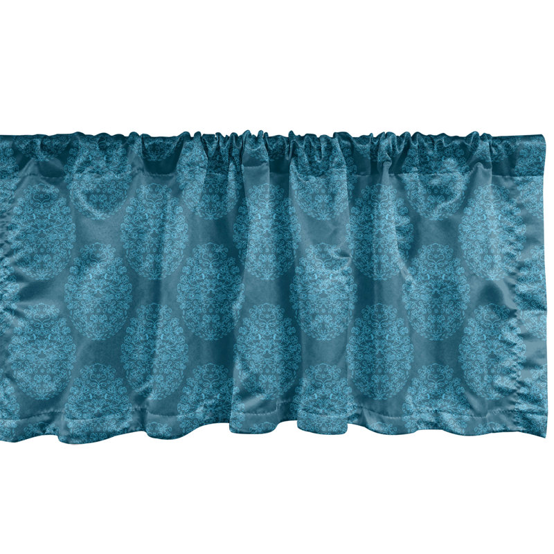 Ensemble de 2 cantonnières rondes Ambesonne Turquoise