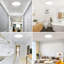 Paquet de 1 plafonnier encastré à DEL de 12 pouces, plafonniers 28W 3000K / 4000K / 5000K sélectionnables, luminaires super lumineux à proximité de 3200LM pour chambre à coucher, cuisine, salon, couloir