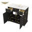 Ensemble de meuble-lavabo 36 po avec lavabo en céramique, armoire de rangement en bois massif, ensemble de meuble-lavabo autoportant avec 2 tiroirs et portes à fermeture douce-1242858934