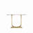 43.3-Inch Modern Wooden Imitation Marble Console Table, Narrow Design For Living Room And Bedroom