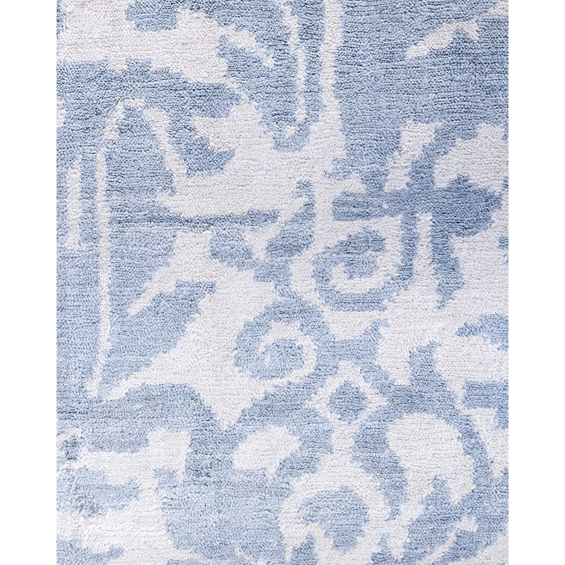 Overdyed One-of-a-Kind Rectangle 9'1" X 12'2" Hand Knotted Area Rug
