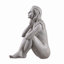 Statue de jardin en résine pensant une dame