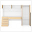 Armoire de rangement à 2 portes en bois pour bureau avec étagères et tiroirs