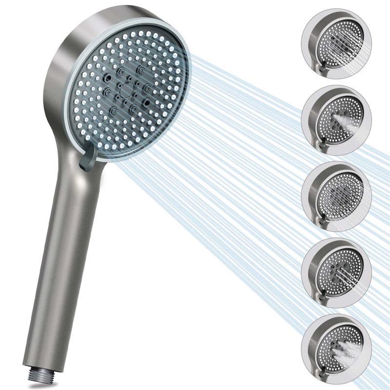 Rain Handheld Shower Head, Grey
