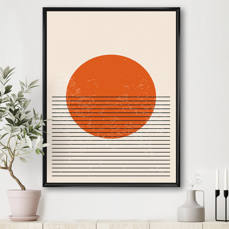 «Minimal Geometric Compostions of Elementary Forms XIII», reproduction d'impression sur toile, Toile avec cadre noir