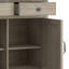 Armoire de rangement en bois massif à 2 tablettes avec 2 tiroirs de rangement Connaught-991958268