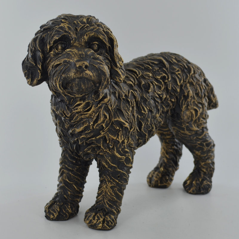 Gelinkaya Bronze Cockapoo Sculpture Figurine