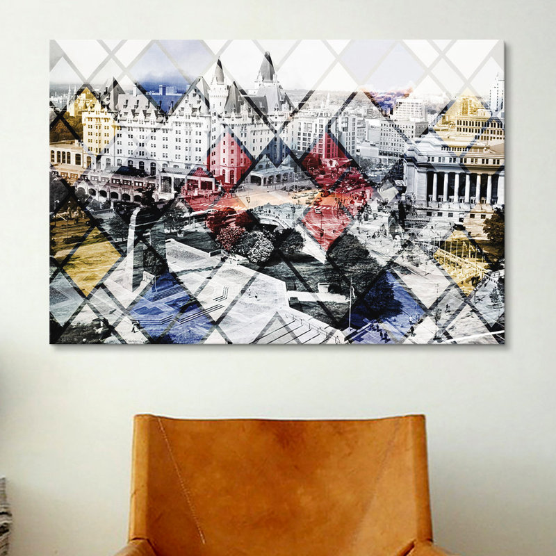 "canada-ottawa" ville, impression sur toile, H 26 po x l 40 po x P 0,75 po