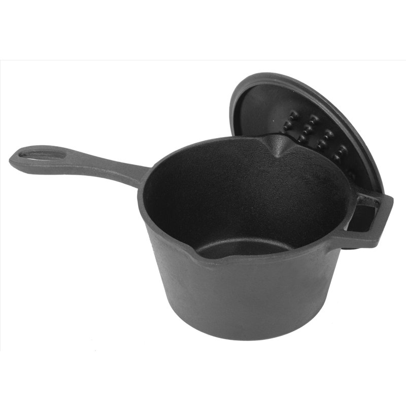 2.5-Qt Cast Iron Covered Pot