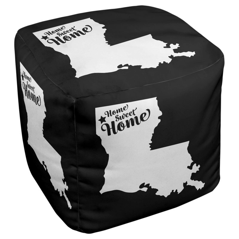 Repose-pieds à cubes shreveport the home, Noir
