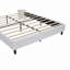 Lit plateforme tapissier en velours