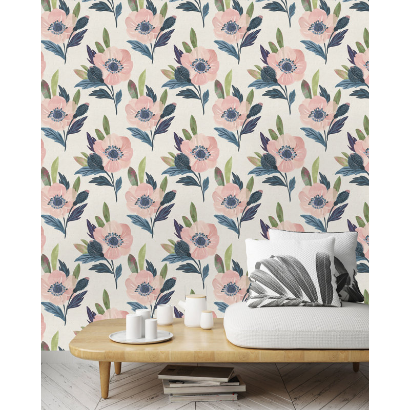 Rouleau de papier peint pelez et collez, L 16,67 po x l 25 po
