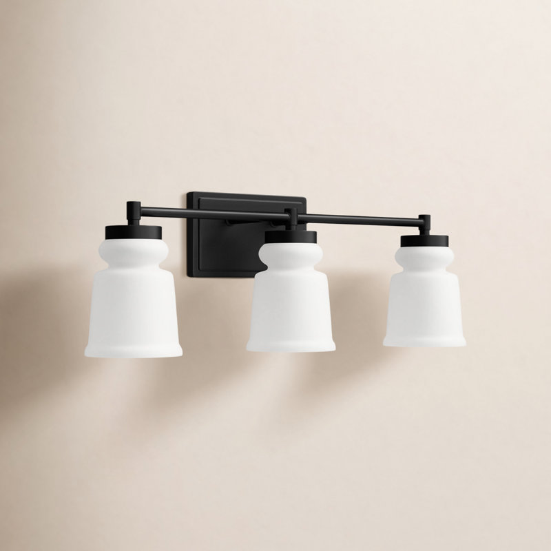 Gruene Dimmable Vanity Light in Matte Black, Matte Black